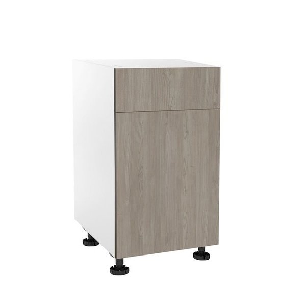 Cambridge Quick Assemble Modern Style, Grey Nordic 24 in. Vanity Sink Base Cabinet, 1 Drawer (24 in. W x 21 in. D x 34.50 in H) SA-VSB24-GN